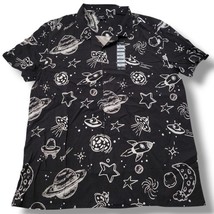 New Philcos Shirt Size Small S Hot Topic Space UFO Allover Print Button ... - $33.80