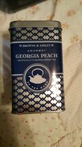 Browne &amp; Ashley Gourmet Georgia Peach ***Empty Tin*** Tea Bag Holder - €3,39 EUR
