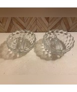 Vintage Pair of Clear Fostoria Two Sided Bowls [Item 638] - $26.18