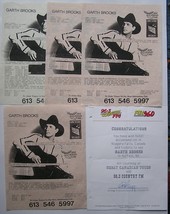 GARTH BROOKS BUFFALO 1994 FLYERS NEWPAPER ADD + 3 GREAT CANADIAN FLYERS ... - £14.81 GBP