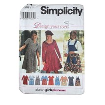 Simplicity Sewing Pattern 9774 Dress Jumper Girls Size 7-14 - $8.99