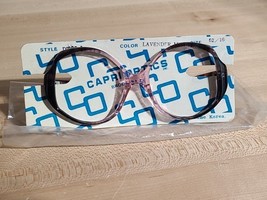 70s CAPRI OPTICS DISCO UNISEX EYEGLASSES/FRAMES 52x18 5 1/4&quot; Lavender Mi... - $10.22 CAD