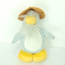 Club Penguin Gray Sensei 7” Plush Beard Disney Hat Stuffed Animal - $18.80