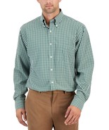 Club Room Traveler Men&#39;s Regular-Fit Check Dress Shirt Green-17.5 36/37 - $408.22 MXN