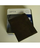 Apt 9 Slim fold wallet with RFID Blocking Brown Style 31AN130007 - $18.93 CAD