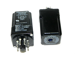 LOT OF 2 MAGNECRAFT W214ACPS0X-1 TIME DELAY RELAYS 120VAC - £39.45 GBP
