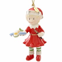 Lenox Edwina The Elf Figurine Ornament Annual Toy Airplane 2015 Christmas NEW - £59.36 GBP