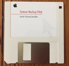 Vtg 1995 Macintosh Mac System Back Up Audio Volume Ver 1.0 Installer Flo... - £15.68 GBP