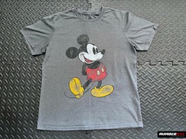 Disney Charcoal Gray Classic Mickey Mouse T Shirt Men Size M Medium CN18... - $19.79