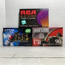 Audio Cassette Tape Lot TDK 120, RCA &amp; Maxell 90 Blank New - $19.79