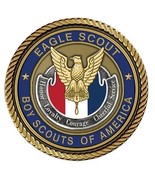 Eagle Scout Medallion for Box Cremation Urn/Flag Case - 2 Inch Diameter - £70.56 GBP