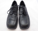 VENTURINI Venice Lace Black Leather Oxford Lace Up MENS 8.5M Shoes EUC - $29.65