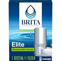 Brita Faucet Mount Water Filter System, Chrome, No-Wait Filtration, Easy... - $50.37