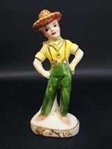 Vintage 1950s Kreiss Co Country Farmer Figurine - Missing Feather in Hat - $447.17 MXN