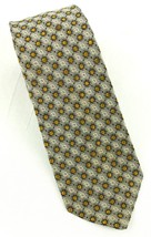 Vintage Skinny  Neck Tie Mens Gold Black 60s Cool Hipster Necktie - £7.74 GBP