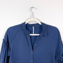 Free People Boho Blue Shirt Dress Size Xs - £23.73 GBP