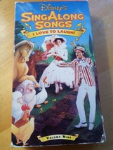 Disney&#39;s Sing Along Songs &quot;I Love To Laugh&quot; VHS (Volume 9) Mary Poppins - £26.43 GBP