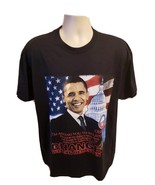 2008 Obama Change We Can Believe In Adult Black XL TShirt - £11.66 GBP