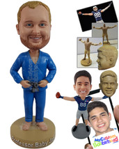 Personalized Bobblehead Judo expert wearing a judogi outfit ready to fight - Spo - £71.40 GBP