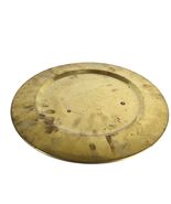 Rustic Vintage 12&quot; Golden Brass Tray Platter Charger, Made in India, Far... - $22.31 CAD