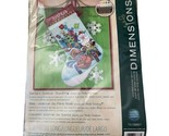 Dimensions Santa&#39;s Sidecar Stocking Counted Cross Stitch Kit 16&quot; Long 14... - $22.79