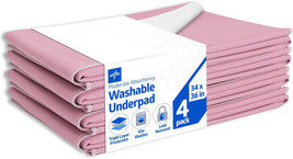 Medline Bed Pad Washable Incontinence Reusable Underpad-Heavy Duty Pink ... - $558.53 MXN