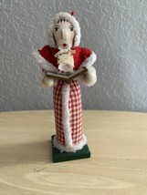Limited Edition Nutcracker Collection 2007 Woman Caroler Red &amp; White Coat - £12.56 GBP