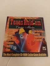 Casino Master Texas Hold &#39;Em CD-ROM For Windows 98 to XP Brand New Sealed - £11.87 GBP