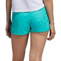 Adidas Womens Pacer Woven Deboss Training Shorts HN0833 Mint Blue Size X... - $28.00