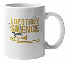 Make Your Mark Design I Destroy Silence. Musician Coffee &amp; Tea Gift Mug ... - £15.56 GBP+