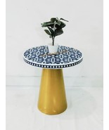 Handcrafted Bone Inlay side Table for Home, Living Room and bone inlay f... - $748.97 CAD