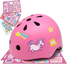 Simply Kids Bike Helmet With Diy Stickers For Toddler Boys And, 8 Year Old. - $40.96