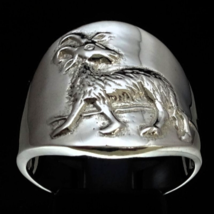 Sterling silver Zodiac ring sign Aries The Fiery Ram Horoscope symbol astrology  - £64.34 GBP