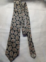 Oscar De La Renta Mens Silk Neck Tie Couture Paisley Pattern USA Made 56... - $9.01