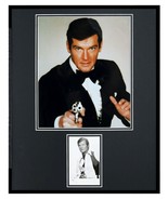 Roger Moore Signed Framed 16x20 Photo Display JSA James Bond  - £233.53 GBP
