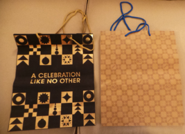 Lot of 2 Bloomingdale&#39;s large heavy paper Shopping Bags 150th Anniversary NF - £24.35 GBP