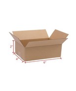 100 6X4X2 Cardboard Paper Boxes Mailing Packing Box Corrugated Carton - £43.95 GBP