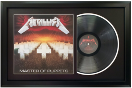 Metallica &quot;Master of Puppets&quot;Original Vinyl Record Professionally Framed... - $199.00