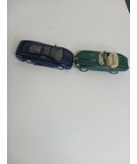 Vintage Blue Maisto Jaguar XJ220 Supercar 1/40 &amp; E Cabriolet 1/38 Car Lot - $176.48 MXN