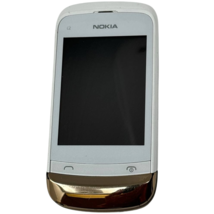 Nokia C2-02 Touch Screen Slider Smartphone White Gold 2MP Bluetooth GSM ... - £26.85 GBP