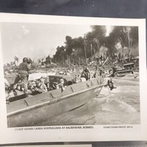 WWII US Coastguard Land Australians At Balikpapan Photo 1944 VTG Photo 4... - £5.67 GBP