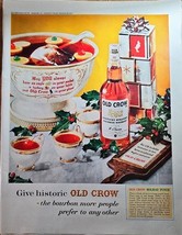 OLD CROW Kentucky Straight Bourbon Whiskey - 1961 Vintage Print Ad - €11,26 EUR