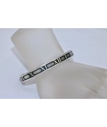 Vintage 1995 Tiffany &amp; Co Atlas Roman Numerals Cuff Bracelet 925 Sterlin... - $288.21 CAD