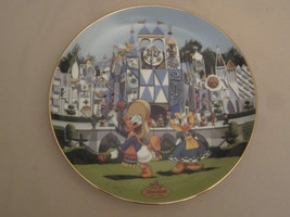 DISNEYLAND&#39;S 40TH ANNIVERSARY #3 collector plate IT&#39;S A SMALL WORLD Disney - £18.95 GBP