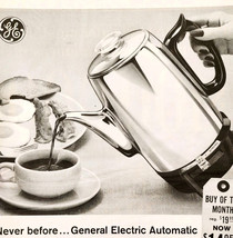 1958 General Electric Coffee Maker Advertisement Kitchen Gadgets DWII30 - £15.77 GBP