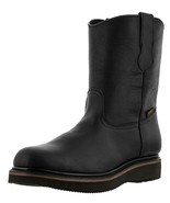 Mens Black Work Boots Real Leather Anti Slip Safety Soft Toe Size 6-7, 9... - $1,195.99 MXN