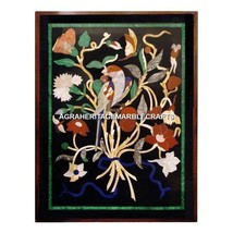 Marble Center Hallway Table Top Marquetry Inlay Floral Bird Art Home Dec... - £274.62 GBP+