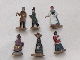 Lot of 6 Wilhelm Schweizer Figure Woman Men Pewter Miniature Bavarian Ge... - $102.90