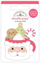 Doodlebug Doodle-Pops 3D Stickers-Gingerbread Kisses - Christmas Cocoa - £11.23 GBP