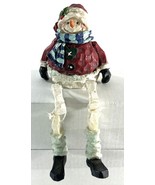 Adorable Rustic Snowman Red Sweater Holiday Shelf Sitter Resin - $6.73